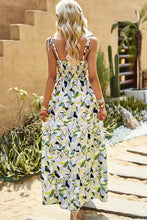 Load image into Gallery viewer, Maxi Dress | Printed Tie-Shoulder Smocked
