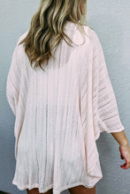 Load image into Gallery viewer, Pink Sheer Lightweight Knit Long Sleeve Cardigan
