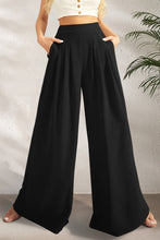 Load image into Gallery viewer, Womens Wide Leg Pants | Pocketed High Waist Wide Leg Pants | pants
