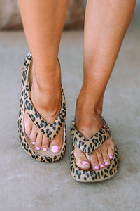 Leopard Print Thick Sole Flip Flops | Shoes & Bags/Slippers