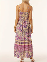 Load image into Gallery viewer, Bohemian Cami Dress | Printed Scoop Neck Midi Dress
