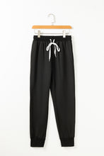 Load image into Gallery viewer, Lounge Set | Black Drawstring Hoodie and High Waist Pants
