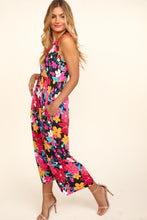 Load image into Gallery viewer, Haptics Pocketed Floral Round Neck Sleeveless Midi Dress | Dress
