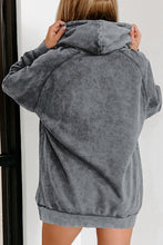 Load image into Gallery viewer, Gray Mineral Wash Kangaroo Pocket Drawstring Pullover Hoodie | Tops/Sweatshirts &amp; Hoodies
