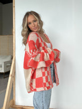 Load image into Gallery viewer, Plaid Open Front Cardigan Sweater
