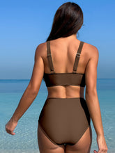 Load image into Gallery viewer, Womens Swimsuit-Plunge Wide Strap Two-Piece Swim Set | swimsuit
