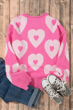 Load image into Gallery viewer, Bonbon Pearl Beaded Heart Drop Shoulder Sweater | Tops/Sweaters &amp; Cardigans
