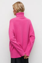 Load image into Gallery viewer, Basic Bae Turtleneck Dropped Shoulder Long Sleeve Sweater
