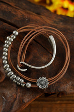 Load image into Gallery viewer, Multi-Layer Bracelet | Brown Daisy Beading Alloy
