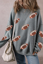 Load image into Gallery viewer, Sequin Football Long Sleeve Sweatshirt
