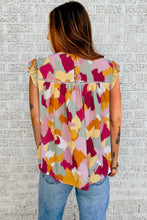 Load image into Gallery viewer, Multicolor Abstract Printed Flutter Tank | Tops/Tank Tops
