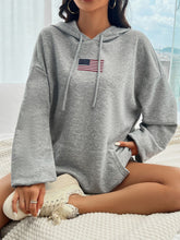 Load image into Gallery viewer, Drawstring US Flag Hoodie
