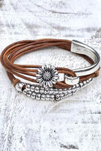 Load image into Gallery viewer, Multi-Layer Bracelet | Brown Daisy Beading Alloy
