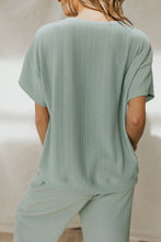 Load image into Gallery viewer, Lounge Set | Moonlight Jade Textured Tee and Pants
