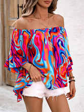 Load image into Gallery viewer, Off-Shoulder Top | Printed Blouse
