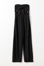 Load image into Gallery viewer, Sequin Top Jumpsuit | Wide Leg Tube Top Jumpsuit
