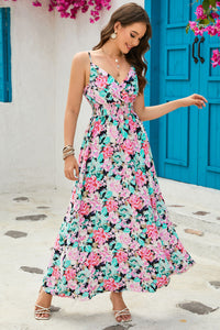 Maxi Dress | Floral Spaghetti Strap Dress