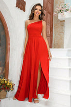 Load image into Gallery viewer, Formal Gown | One-Shoulder Split Maxi Dress
