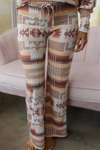 Load image into Gallery viewer, Lounge Outfit | Aztec Print Puff Sleeve Pullover and Pants
