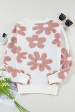 Load image into Gallery viewer, Flower Top | Round Neck Long Sleeve Knit Top
