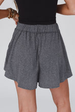 Load image into Gallery viewer, Summer Culotte Shorts | Gray Elastic Waist Culotte Shorts
