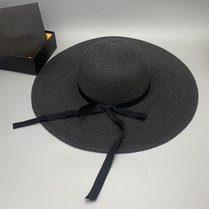 Paper Braided Wide Brim Hat