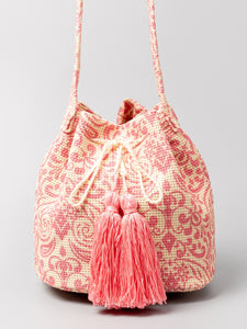 Fashion Handbag | Drawstring Tassel Geometric Shoulder Bag | handbag