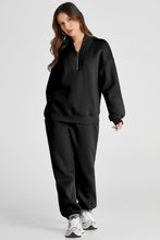 Load image into Gallery viewer, Quarter Zip Jogging Suit | Long Sleeve Top and Pants
