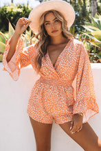 Load image into Gallery viewer, Orange Animal Spotted Print Romper | Bottoms/Jumpsuits &amp; Rompers
