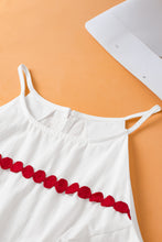 Load image into Gallery viewer, Tank Top | White Ricrac Stitching Halter Top
