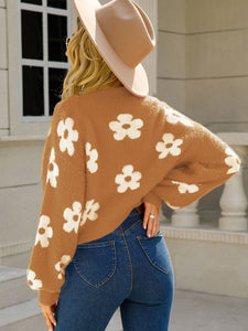 Angel Wings Flower Cardigan Sweater