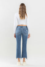 Load image into Gallery viewer, Womens Blue Jeans | Lovervet Mid Rise Frayed Hem Blue Jeans | Blue Jeans
