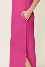 Load image into Gallery viewer, Pink Maxi Dress | Full Size Mock Neck Dress
