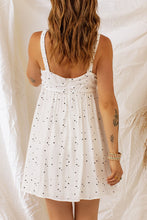 Load image into Gallery viewer, White Ruched Bust Starlet Print Mini Dress | Dresses/Mini Dresses
