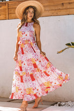 Load image into Gallery viewer, Womens Maxi Dress | Multicolor Boho Geometric Floral Print Sleeveless Maxi Dress | Dresses/Maxi Dresses
