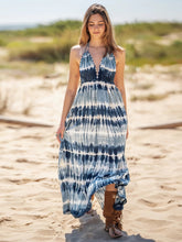 Load image into Gallery viewer, Womens Tie-Dye Dress | Tie-Dye Halter Neck Sleeveless Dress | Dresses/Maxi Dresses
