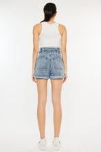 Load image into Gallery viewer, Blue Jean Shorts | Kancan Ultra High Rise Paperbag Blue Denim Shorts | Blue Jeans
