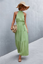 Load image into Gallery viewer, Grecian Casual Maxi Dress | Tie Waist Sleeveless
