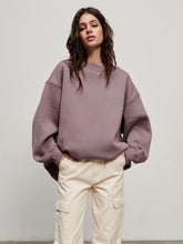 Load image into Gallery viewer, Oversize Round Neck Sweatshirt | Dropped Shoulder
