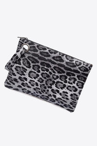 Leopard Print Eco Friendly Leather Wristlet