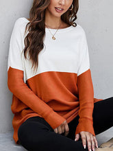 Load image into Gallery viewer, Winter T-Shirt | Contrast Boat Neck Long Sleeve
