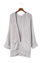 Load image into Gallery viewer, Khaki Oversized Fold Over Sleeve Sweater Cardigan | Tops/Sweaters &amp; Cardigans
