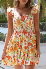 Load image into Gallery viewer, Mini Dress | Multi-Color Ruffled Sleeveless High Rise Floral
