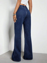 Load image into Gallery viewer, High Waist Bootcut Jeans with Pockets
