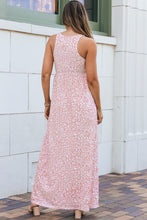 Load image into Gallery viewer, Pink Leopard Print Pocketed Sleeveless Maxi Dress | Dresses/Maxi Dresses
