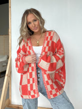 Load image into Gallery viewer, Plaid Open Front Cardigan Sweater
