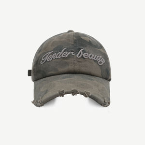 Fashion Accessory Hat | Letter Graphic Camouflage Cotton Hat