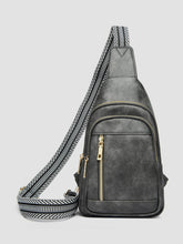 Load image into Gallery viewer, PU Leather Adjustable Crossbody Bag
