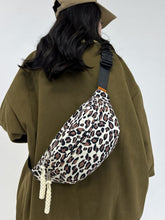 Load image into Gallery viewer, Leopard Nylon Crossbody Bag
