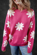 Load image into Gallery viewer, Daisy Sweater | Round Neck Dropped Shoulder Sweater
